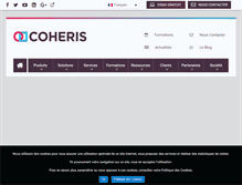 Tablet Screenshot of coheris.com